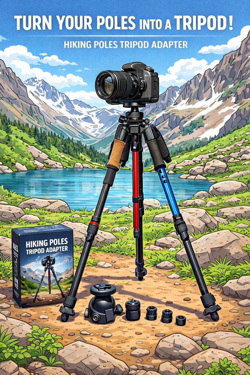 Tripod of Hiking Poles